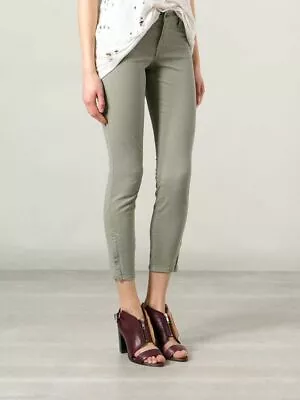 New J Brand Jeans $228 835 Cropped Skinny Ankle Zip In Garrison Sz 25 • $44.99