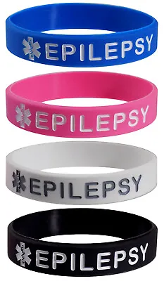 Epilepsy Children's Medical Alert ID Bracelets Child Size (7 Inches) 4 Pack • $11.95