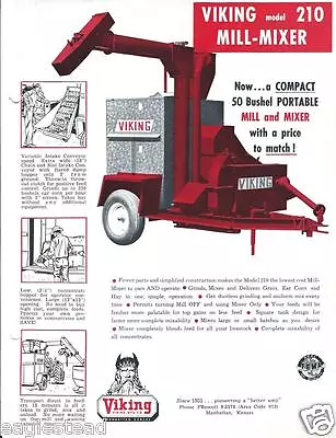 Farm Equipment Brochure - Viking - 210 - Mill-Mixer - C1960's (F3354)  • $10.21