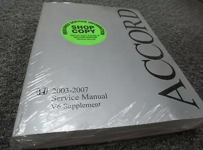 2005-2006 Honda Accord V6 Engine Shop Service Repair Manual Supplement DX LX EX • $195.30