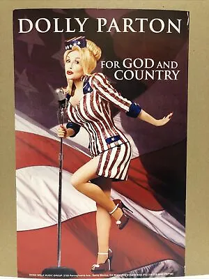 $24.95 • Buy 2003 Dolly Parton “for God And Country”music Concert Promo Poster 24” X 15.5”