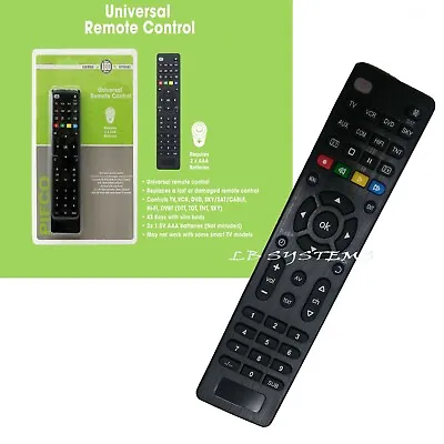 £3.49 • Buy  Pifco Universal Remote Control Tv,vcr,sky/sat/cable Hifi Dv Bt(dtt,tnt,sky) New