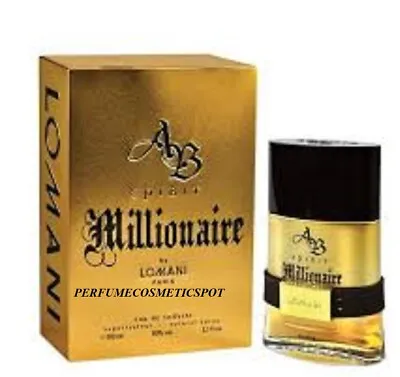 Nib Ab Spirit Millionaire Lomani Cologne Men 3.3 Oz 100 Ml Eau De Toilette Spray • $22.79