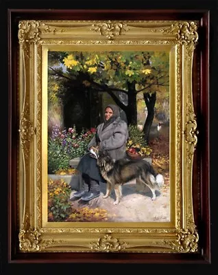 Print On Canvas Of Oil Painting Arseni ~ Soldier's Mother 11  X 8  NO FRAME USA • $28.40