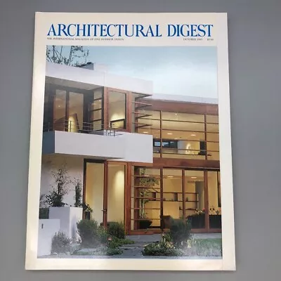 Architectural Digest  October 1993 Vintage Magazine Fold Out Cover • $19