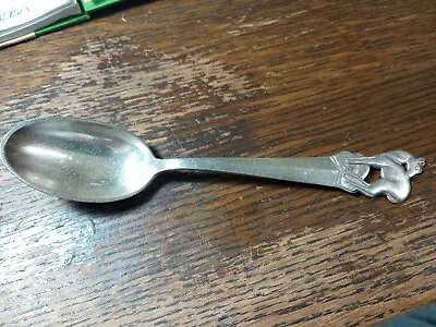 Vintage 1940s Prima Solvplet Danmark/Denmark Silver Plate Child Spoon Deer  MAW  • $7