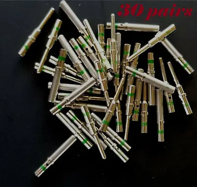 60 Pcs 30 Pairs Deutsch DT Series Solid Pin Connector Male & Female • $17.89