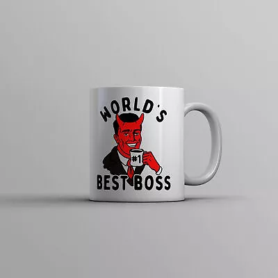 Worlds Best Boss Devil Mug Office Job Demon Novelty Cup • $21.99