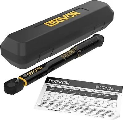 LEXIVON Inch Pound Torque Wrench 1/4-Inch Drive | 20-200 In-lb/2.26-22.6 Nm • $42.10