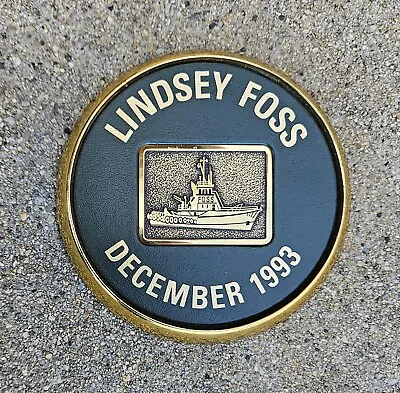 1993 Lindsey Foss Bts Tugboat Coaster Paperweight • $12.99