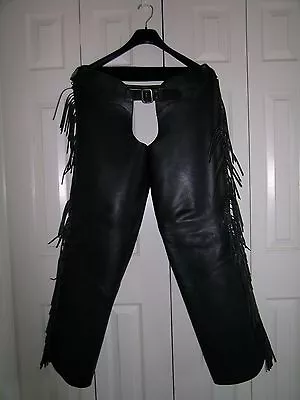 Fringed Motorcycle Chaps XL • $75