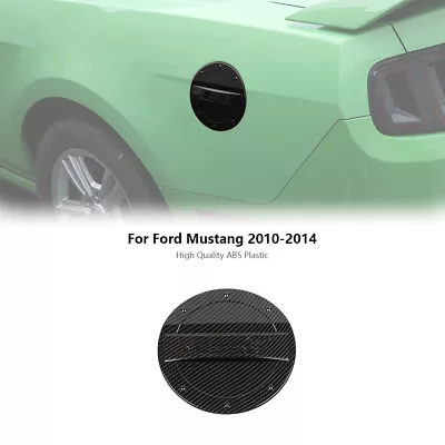 Filler Fuel Door Tank Gas Cap Cover Trim Fit For Ford Mustang Carbon Fiber • $18.99