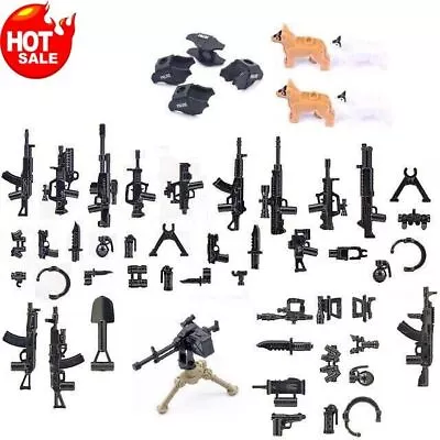 50+Army Guns Weapon Assembly Blocks Soldier Figure Accessories For Lego • $26.84