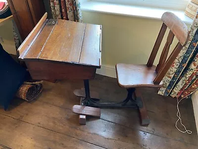 £17.95 • Buy Antique Old School Desk, Local Collection Only From Wiltshire SN10