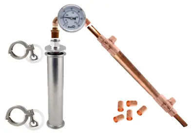2  X 6  Tri Clamp Stainless & Copper Reflux Still - DIY Kit - Make Spirits W Keg • $70