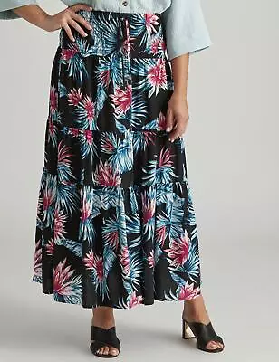 MILLERS - Womens Skirts - Maxi - Summer - Pink - Floral - A Line - Fashion • $12.89