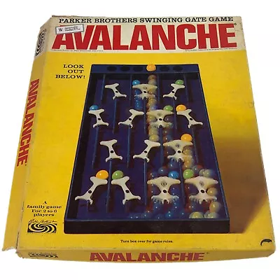 Vintage 1966 Parker Brothers Swinging Gate Game Avalanche Board Game W Box • $38.47