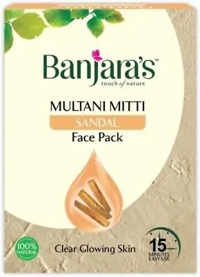 Banjara's Multani Mitti + Sandal Face Pack Powder 400gms (4X100g) SHIPPING FREE • $19.99