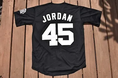 New!! Michael Jordan #45 Chicago White Sox Black Baseball Jersey Men's Large • $45