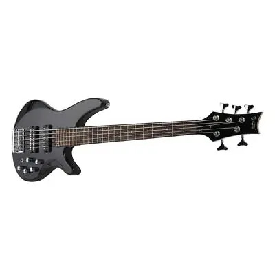 Glarry 44  Right Handed Electric Bass Guitar 5 Strings For School Student Black • $90.99