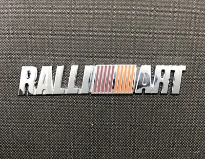 RALLIART Mitsubishi Evo Lancer X Colt Badge Side Rear Emblem Sticker Silver • $11.18