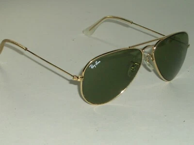 $211.99 • Buy 1980's 52[]14 SMALL VINTAGE B&L RAY BAN GEP RB3 TRU-GREEN UV AVIATOR SUNGLASSES