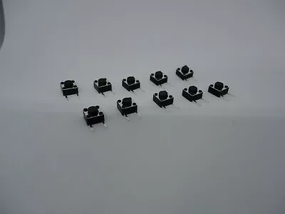 10 Pcs Pack Lot 6x6x4.3mm Momentary Push Micro Button Tactile Switch Side 2 Pins • $10.82