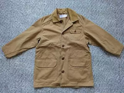 Vintage USA Made FILSON Chore Coat S Brown DUCK Cotton Canvas Jacket Hunting • $224.95