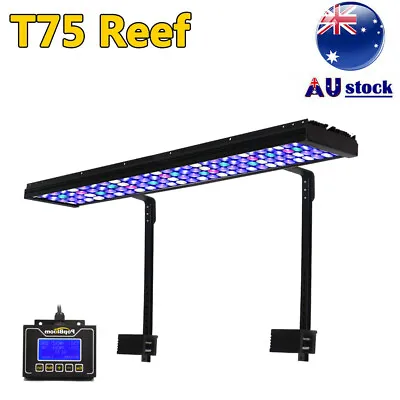 PopBloom 100W Full Spectrum Marine Led Aquarium Light For 90cm Reef Coral Tank • $287.10