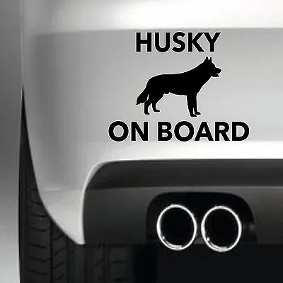 £2.99 • Buy Husky On Board  Car Bumper Sticker Vinyl Decal Jdm  4x4 Funny Dog