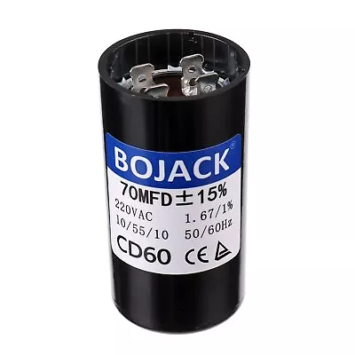 70 Uf/MFD 220 VAC ±20% 50/60 Hz CD60 Round Motor Well Pump Start Capacitor • $19.32