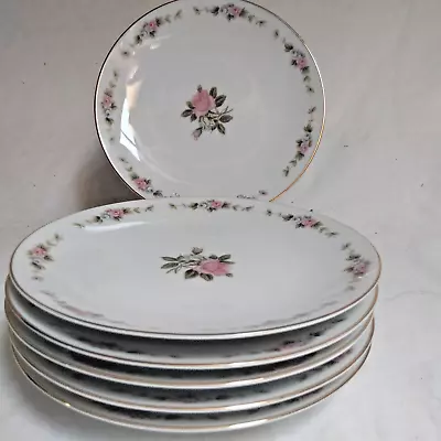 Set Of 6 Vintage Retro Noritake 210 RC Bone China Side Plates 18cm Bread Butter • $25