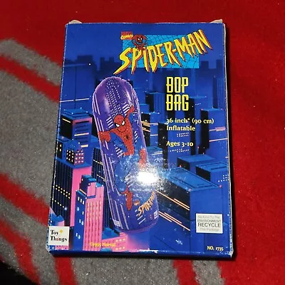 Vintage 1995 Marvel Spider-Man Bop Bag Inflatable New In Box HTF • $23.80