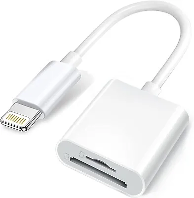 Apple Lightning To SD & TF Card Dual Slot Reader For IPhone/iPad 2 In 1 Micro • $40