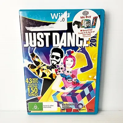 Just Dance 2016 + Manual - Nintendo Wii U - Tested & Working - Free Postage • $10.55