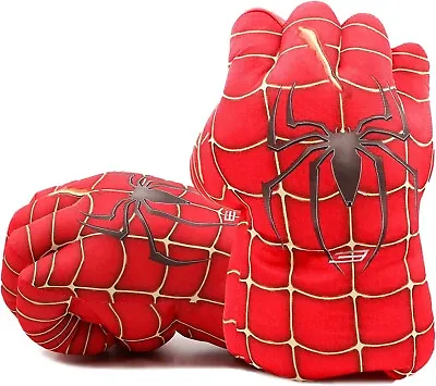 Spider-Man Punching Gloves Set Boxing Fist Set Smash Gift Toy Cosplay One Size • $22.99