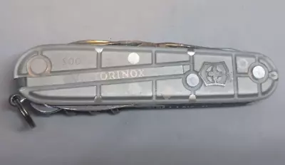 Victorinox Officer Suisse Huntsman Swiss Army Knife Multi Tool Gray Translucent • $24.99