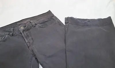J Brand Jeans Womens Size Act 30 X 34 Black Gray Denim Lovestory Flare Stretch • $14.99