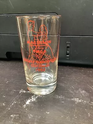 Massillon YMCA Square Dance Club Christmas 1952 Glass Tumbler Highball Barware • $19.99