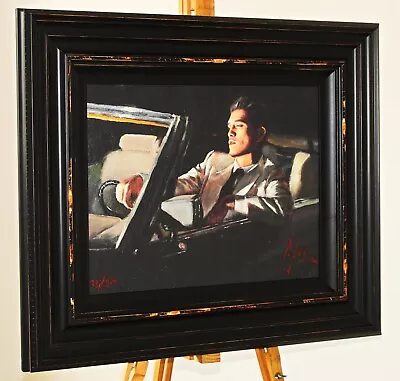 FABIAN PEREZ Original Limited Edition Print In Gallery Frame 'Late Drive 2' +COA • £1295