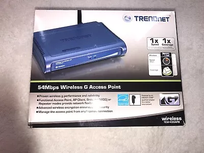 TRENDnet TEW-430APB Wireless-G 54Mbps Access Point AP ***-Not Tested-*** • $11.99