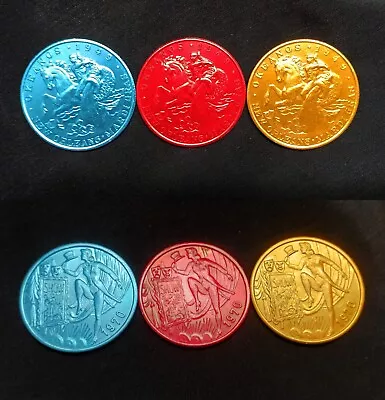 Krewe Of Okeanos 1970 Complete Set Of 3 Doubloons Mardi Gras New Orleans • $17.50