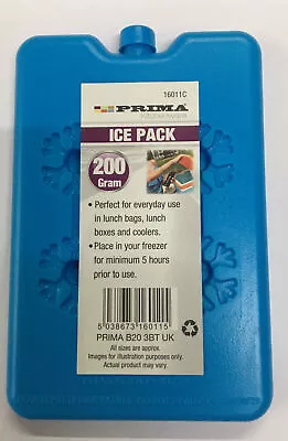 Reusable Block Ice Pack For Cooler 200g For Picnic Camping Travel Lunch Box** • £3.10