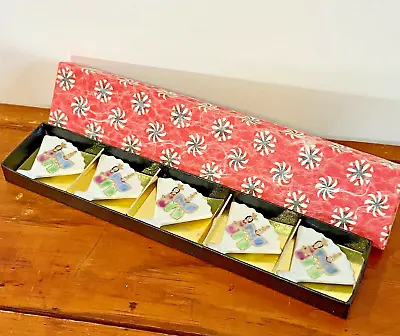 Set Of 5 Vintage Porcelain Chopstick Rest W/box - Unused • $59.95