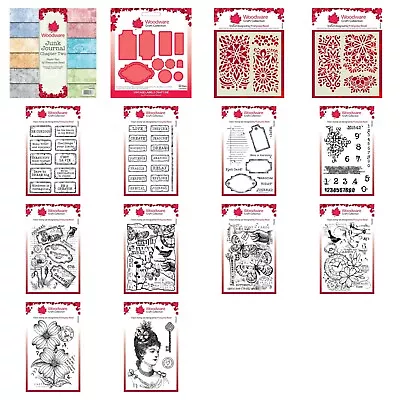 £5.95 • Buy Woodware Clear Stamps - Junk Journaling By Francoise Read - Creative Expression
