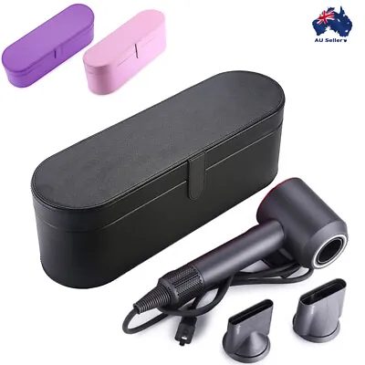 Hard PU Leather Travel Case Hair Dryer Carry Storage Bag For Dyson Hair Dryer • $46.75