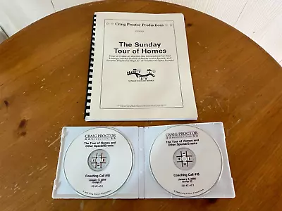 Craig Proctor  Sunday Tour Of Homes  Real Estate System Manual & Coaching Cd's! • $98.96