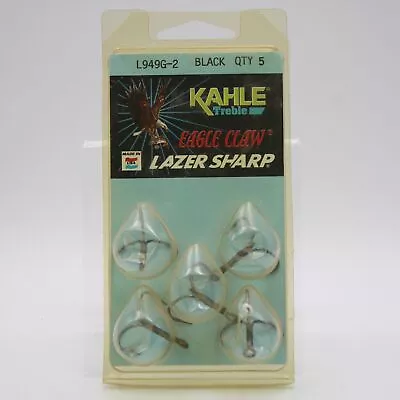 Eagle Claw Lazer Sharp L949G Kahle Treble Hooks 5 Pack Choose Your Size • $4.99