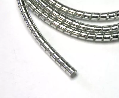 Chrome Spiral Cable Wrap Wire Tidy 6mm Motorcycle/Trike 1.5m Long • £13.30