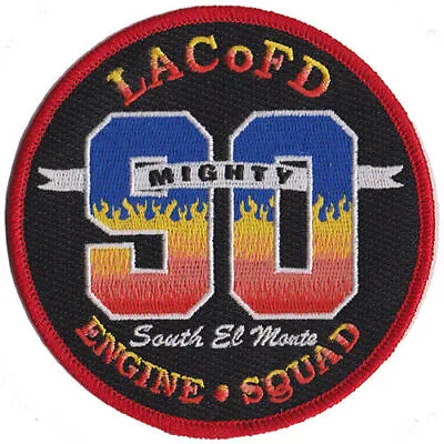 LA County Station 90  Mighty 90  NEW Circular Design Fire Patch . • $6.95